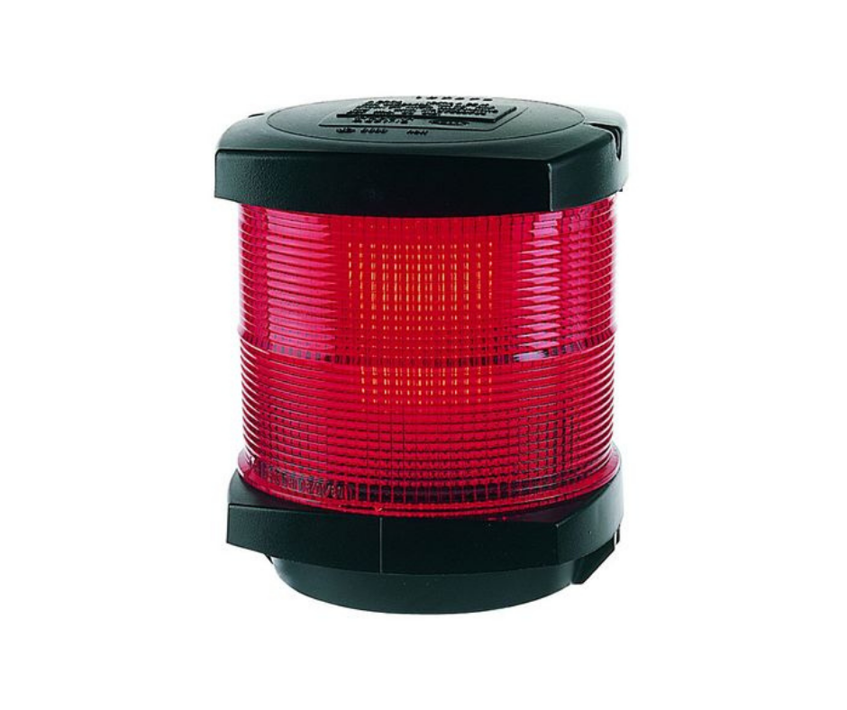 Siglingarljós 360° Rautt án peru